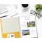 Better Office Products 2 Pocket Paper Folders Portfolio W/Prongs, Matte Texture, Letter Size, Dark Yellow, 50PK 84220 - alternate 2